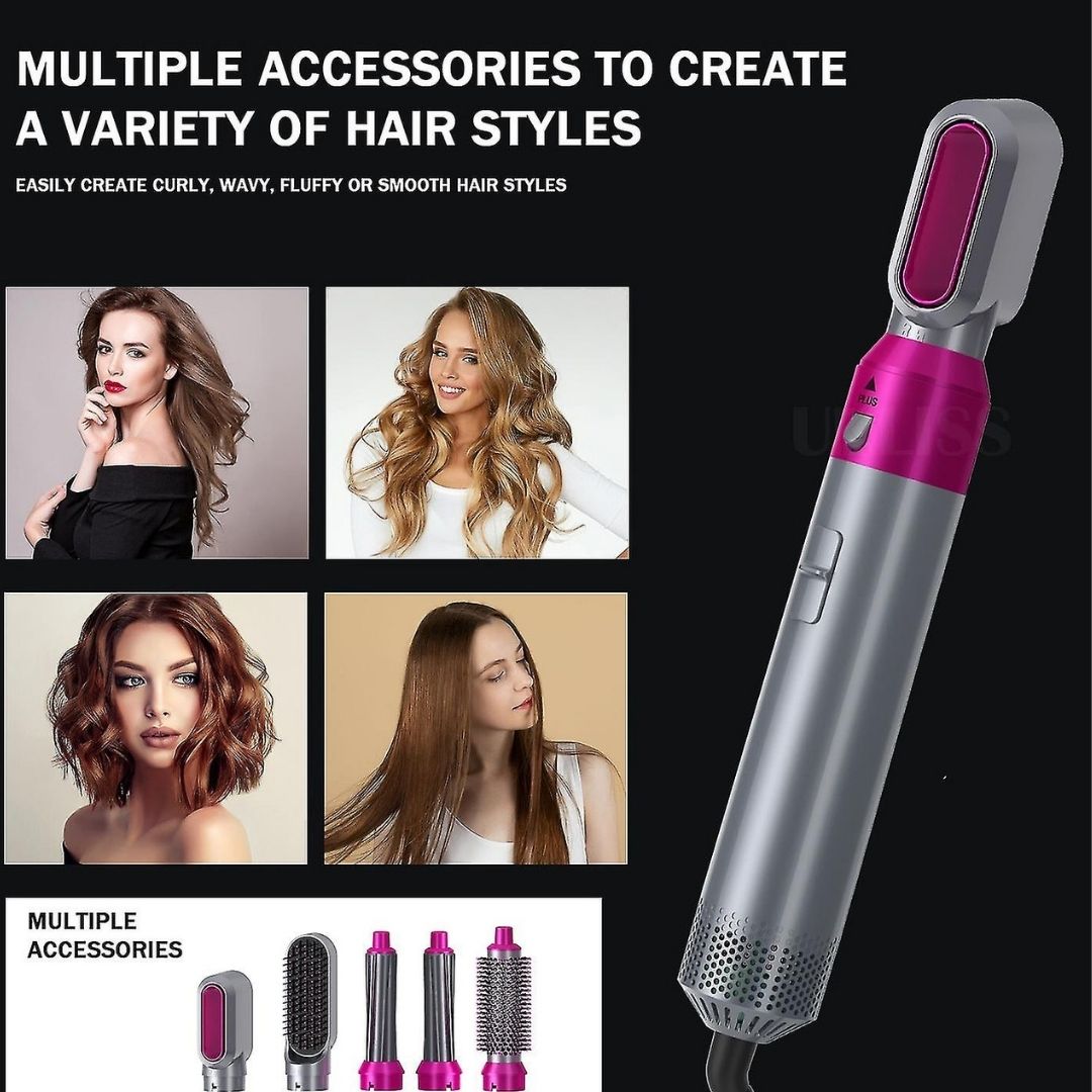 Professional 5 in 1 Asciugacapelli - HOT AIR STYLER ONE STEP